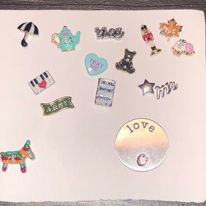 Lot of Origami Owl Charms